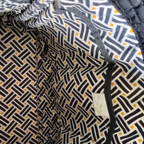 Vera Bradley Black Quilted Tote Bag - Picture 12 of 16